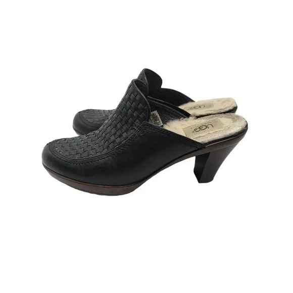 UGG Australia women's Gabriella Shearling Woven Clog Mule Heels 5564 Us 8 - Picture 3 of 7